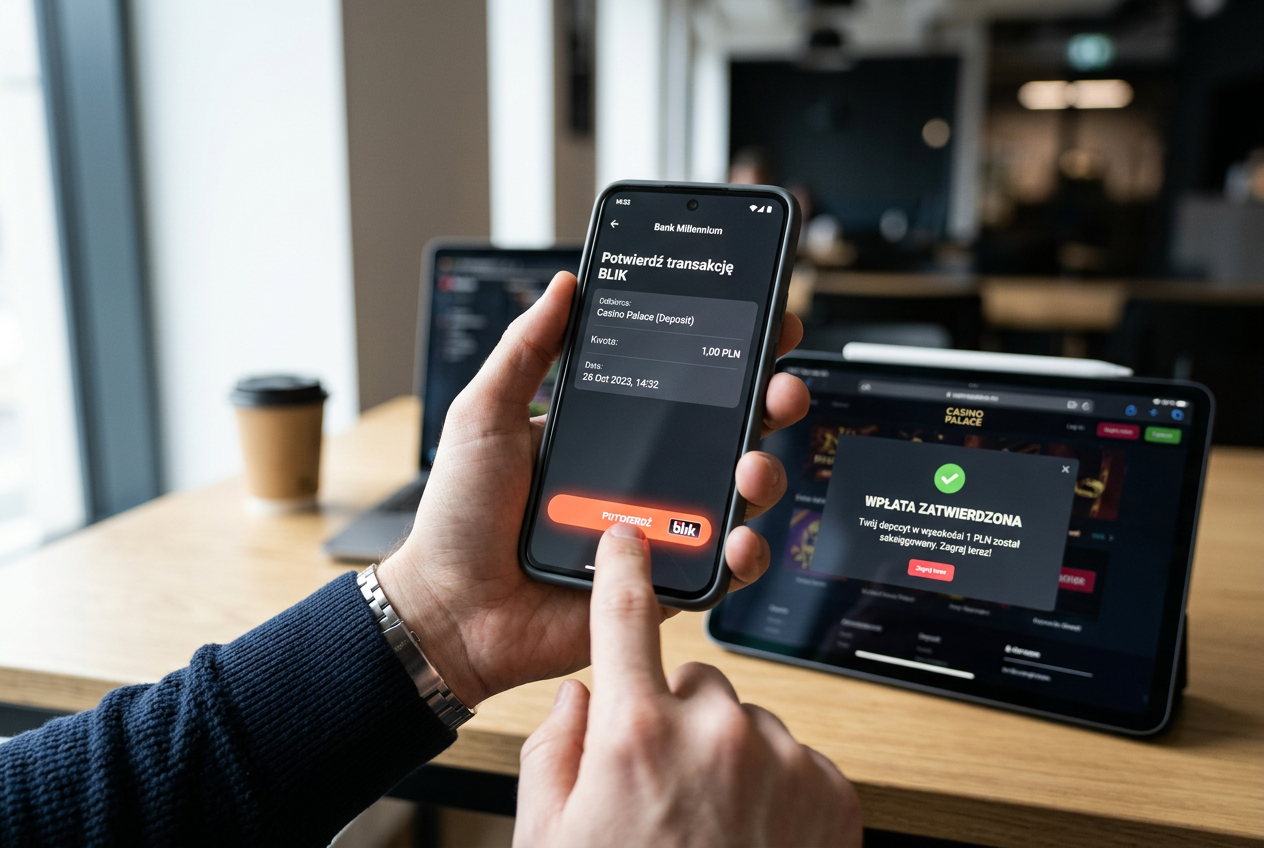 Mobilna płatność BLIK w polskim kasynie online