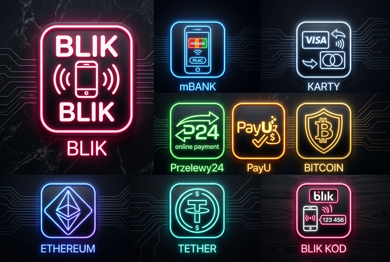 Metody płatności w kasynie online: BLIK, Skrill, MiFinity